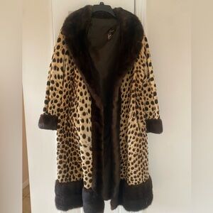 Vintage- Joseph the Furrier Fur Cheetah Coat